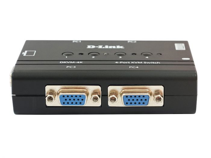KVM-перемикач D-Link DKVM-4K revB 4xPS/2, 4xVGA