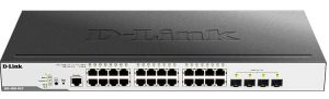 Комутатор D-Link DGS-3000-28LP 24xGE PoE, 4xSFP, 193Вт, L2