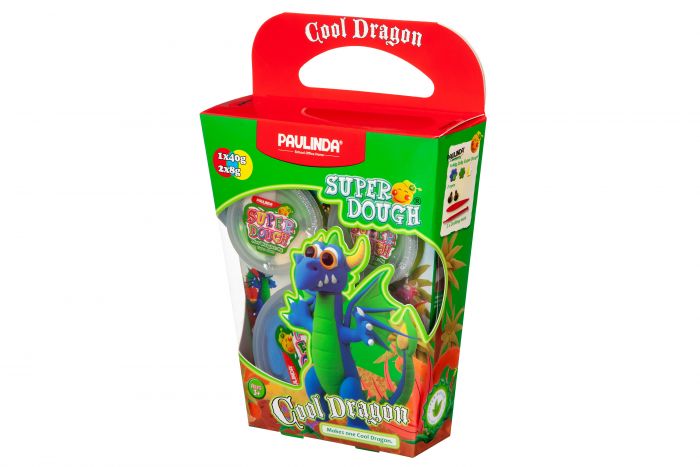 Маса для ліплення Paulinda Super Dough Cool Dragon Дракон синій PL-081378-16