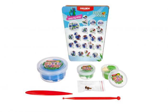 Маса для ліплення Paulinda Super Dough Cool Dragon Дракон синій PL-081378-16