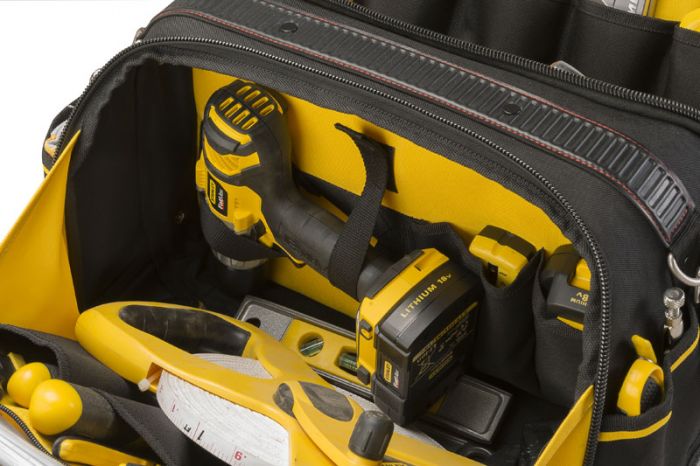 Сумка для інструменту Stanley "FatMax", жорстка двостороння конструкція, два основних відділення, що широко відкриваються, 43х28х30см