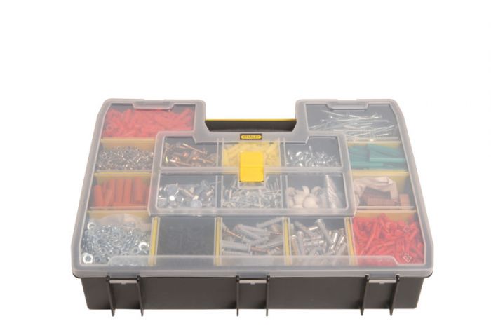 Ящик-органайзер  Stanley "Sort Master", переставні перегородки, 43x9x33см