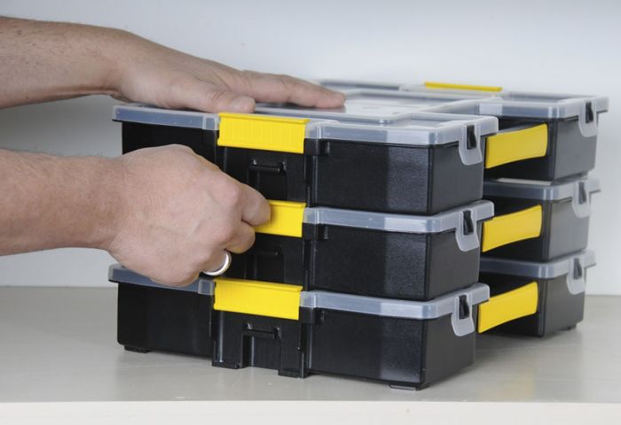 Ящик-органайзер  Stanley "Sort Master Junior", переставні перегородки, 37.5x6.7x29.2см