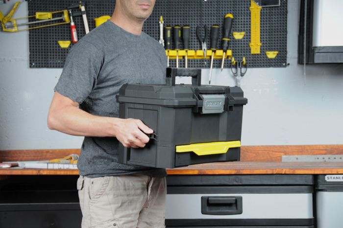 Ящик для інструменту Stanley 19", з висувною секцією, 48.1x27.9x28.7см