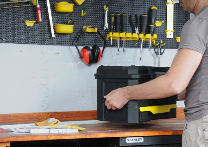 Ящик для інструменту Stanley 19", з висувною секцією, 48.1x27.9x28.7см