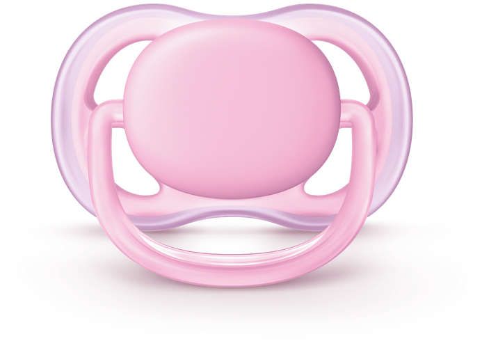 Пустушка Avent Ultra Air 0-6міс, ортодонтична, 2шт, для дівчат