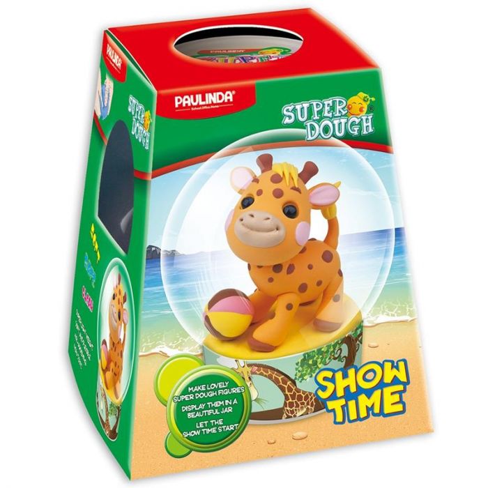 Маса для ліплення Paulinda Super Dough Show time Жираф PL-081459-3