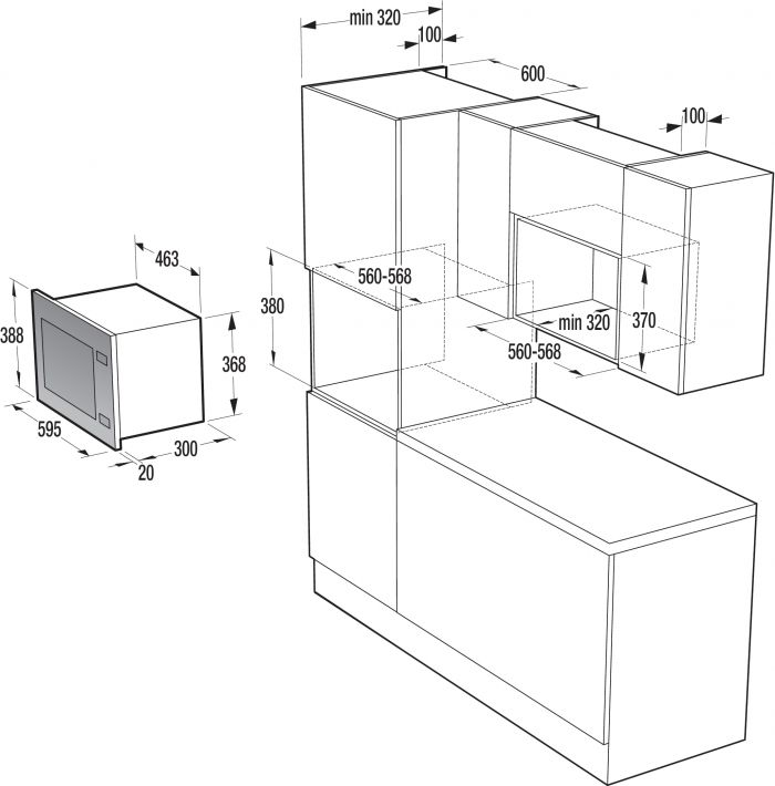 Вбудована м/піч Gorenje BM201A4XG