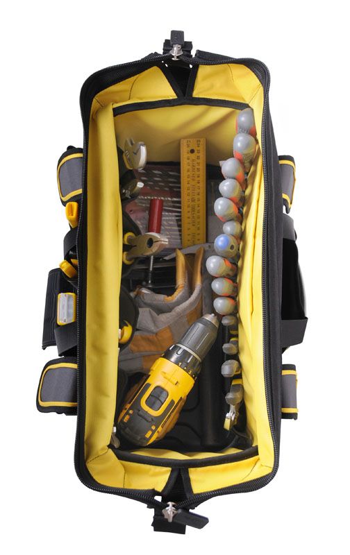 Сумка для інструменту Stanley "FatMax Open Mouth", 18", до 20кг, велика місткість, міцні зовнішні кишені, 50х30х29см