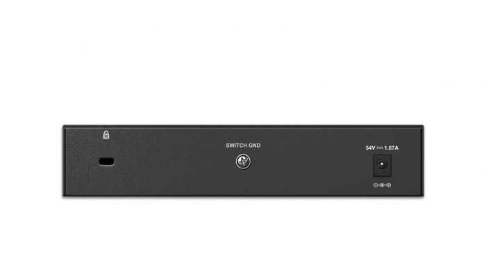 Комутатор D-Link DGS-1008P, 8xGE (4xGE PoE, 4xGE), 68W