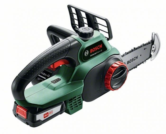Пила ланцюгова Bosch UniversalChain 18, акумуляторна, 18В, шина 20 см, ланцюг Oregon, 3.0 кг