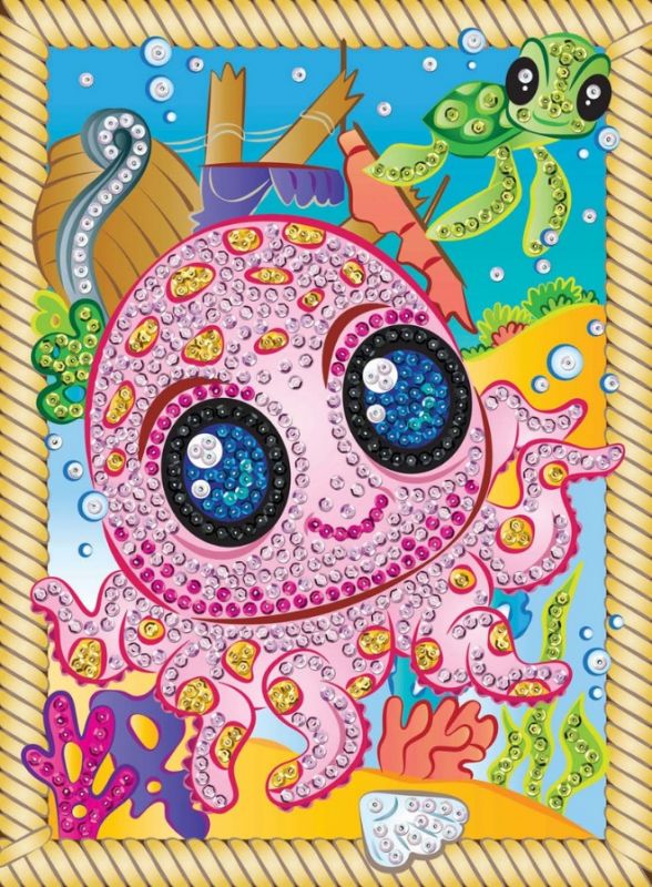 Набір для творчості Sequin Art SMOOGLES Восьминіг SA1813