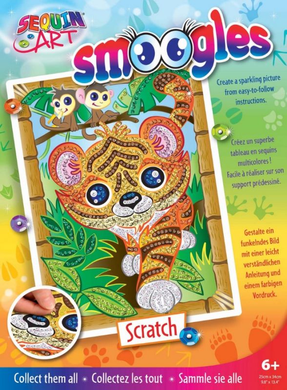 Набір для творчості Sequin Art SMOOGLES Тигр SA1815