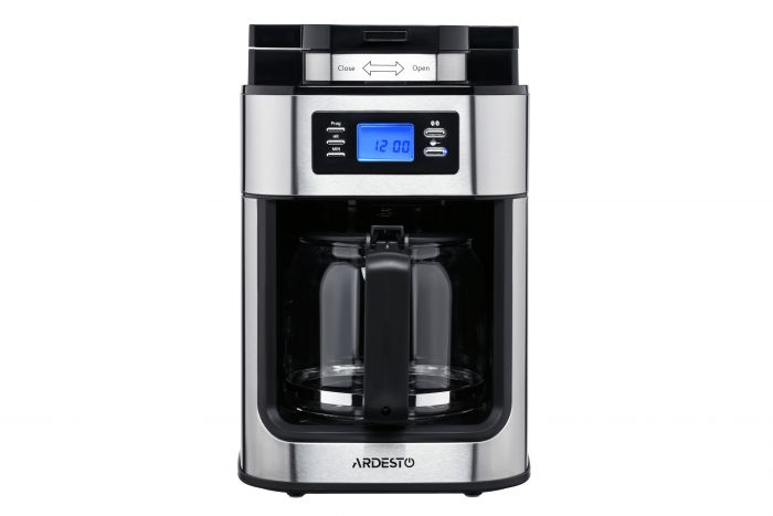 Кавоварка Ardesto YCM-D1200 - крапельна/ 1.2 л/ дисплей/ вбуд. кавомолка