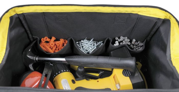 Сумка для інструменту Stanley "Basic Open Mouth", водонепроникне посилене пластмасове дно, 44.7x27.5x23.5см