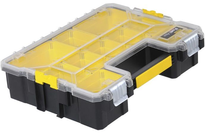 Ящик-органайзер  Stanley "Fatmax", вологозахисний, 10 знімних відсіків, 44.6x11.6x35.7см
