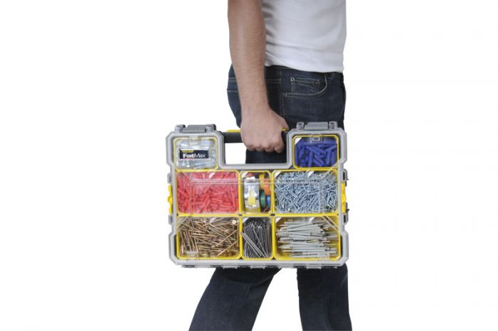 Ящик-органайзер  Stanley "Fatmax", 10 знімних відсіків, 44.6x11.6x35.7см