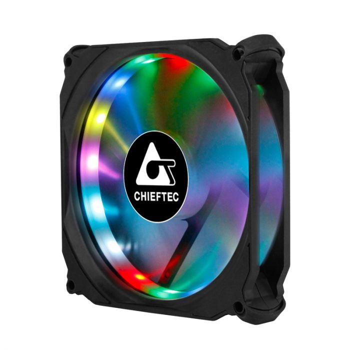 Набір корпусних вентиляторів CHIEFTEC TORNADO 3in1 ARGB fan,3x120мм,1200об/хв,6pin,16dBa+Fan hub+ПДК