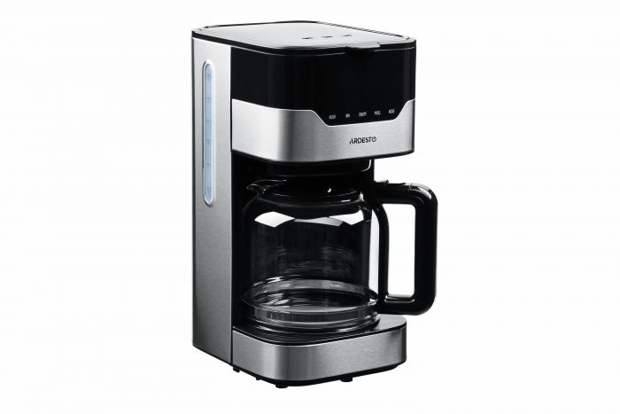 Кавоварка Ardesto FCM-D3100 - 900Вт/крапельна/1.5л/ дисплей/таймер/рег. міцності/ метал+чорн.