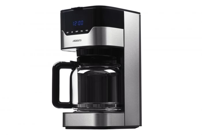 Кавоварка Ardesto FCM-D3100 - 900Вт/крапельна/1.5л/ дисплей/таймер/рег. міцності/ метал+чорн.