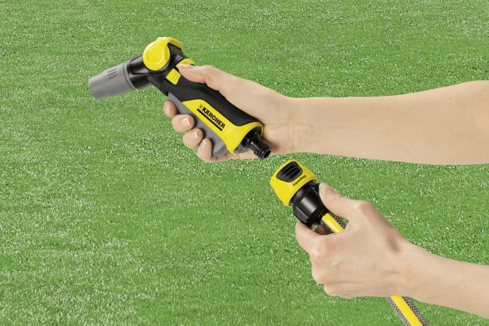 Конектор для шланга Karcher "Plus", 1/2"-5/8"-3/4", універсальний з аквастопом