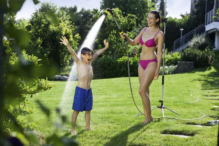 Душ садовий Karcher, складний, з триноги, вага 1 кг