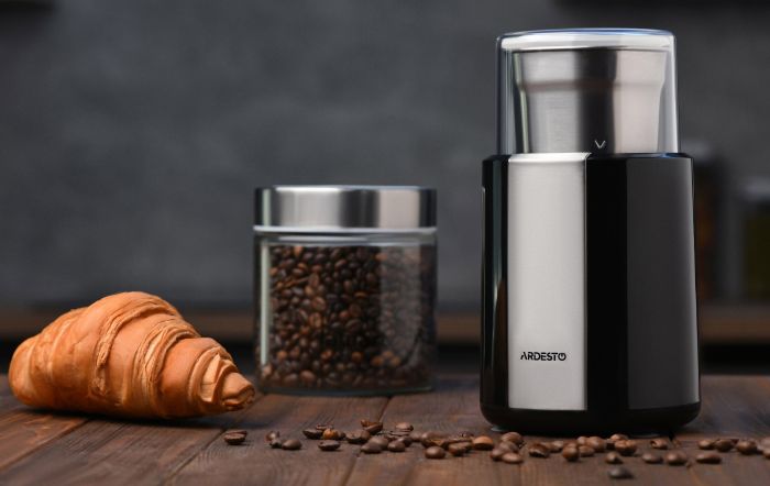 Кавомолка Ardesto WCG-8301 - роторна/ 200Вт/60г/чорна + нерж. сталь