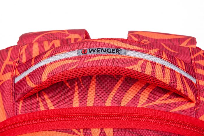Рюкзак Wenger Colleague 16", червоний з принтом папороті