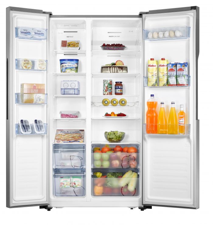 Холодильник SBS Gorenje NRS9181MX, 179х64х91см, 2 двері, 339( 177)л, А+, Total NF , Зона св-ті, Зовн. Диспл, Нерж
