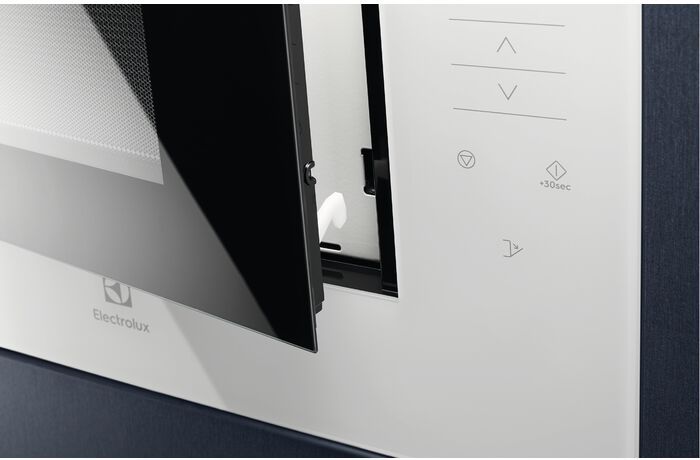 Мікрохвильова піч вбудована Electrolux KMFE264TEW, 25 л, 900 Вт, електрон. керування, Білий