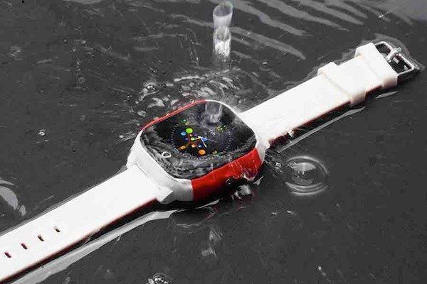 Дитячий GPS годинник-телефон GOGPS ME К23 білий з червоним