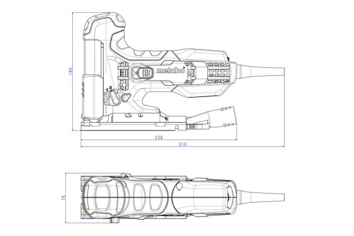 Лобзик Metabo STE 100, пластиковий кофр
