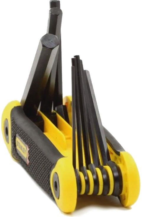 Ключі шестигранні Stanley, набір 8 шт., 1.5-8 мм