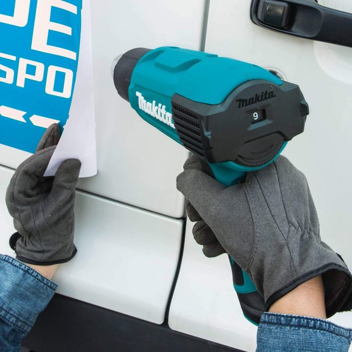 Фен будівельний Makita HG6031VK, 1.800 Вт, 50 -600C, 250 / 500 л/хв, 0.67 кг