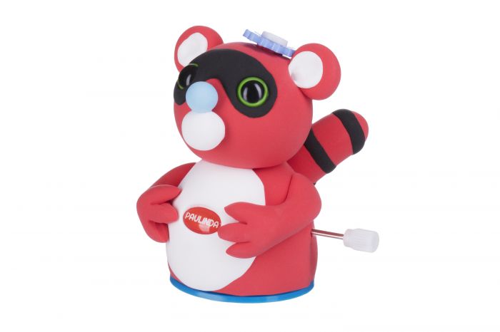 Маса для ліплення Paulinda Super Dough Circle Baby Єнот заводний механізм, червоний PL-081177-1