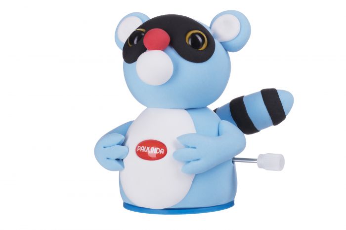 Маса для ліплення Paulinda Super Dough Circle Baby Єнот заводний механізм, синій PL-081177-2