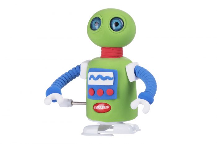 Маса для ліплення Paulinda Super Dough Robot заводний механізм (крокує), зелений PL-081178-5