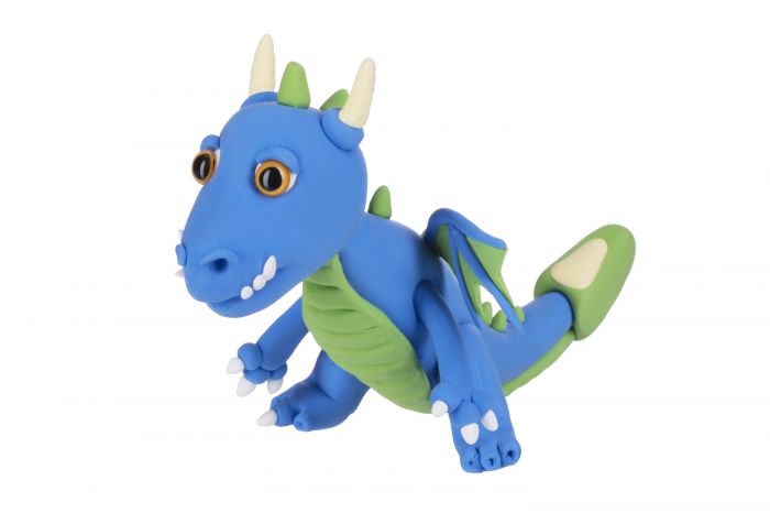 Маса для ліплення Paulinda Super Dough Cool Dragon Дракон синій PL-081378-16