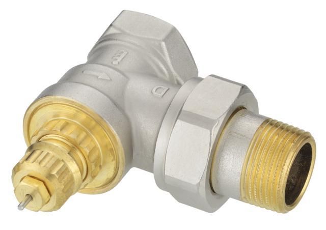 Клапан термостатичний Danfoss RA-G, DN 20, вх. 3/4" - вих. 3/4", кутовий, нікель