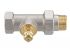 Клапан термостатичний Danfoss RA-G, DN 25, вх. 1" - вих. 1", прямий, нікель