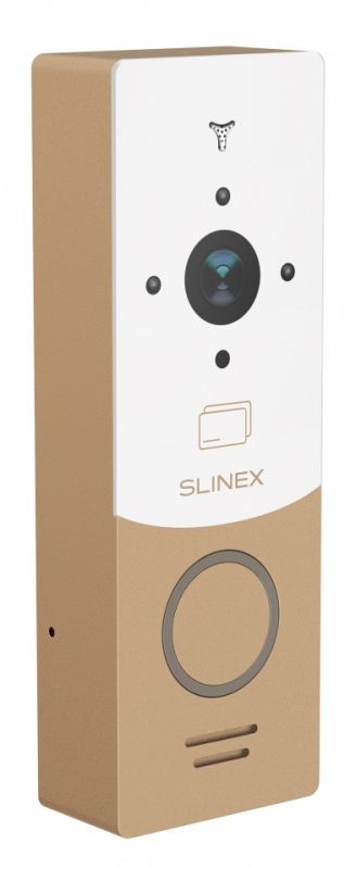 Панель виклику Slinex ML-20CRHD, персональна, 2MP, 115 градусів, безконтактна картка, золотий білий