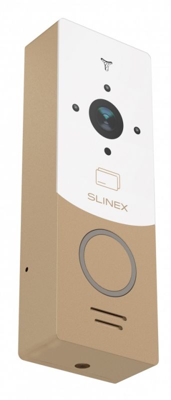 Панель виклику Slinex ML-20CRHD, персональна, 2MP, 115 градусів, безконтактна картка, золотий білий