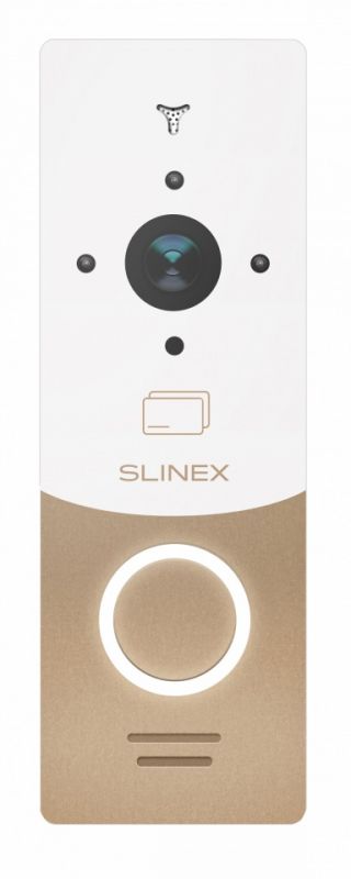 Панель виклику Slinex ML-20CRHD, персональна, 2MP, 115 градусів, безконтактна картка, золотий білий