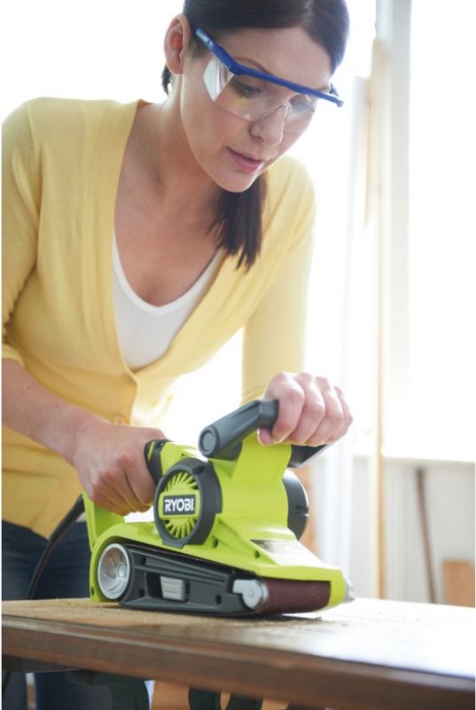 Ryobi Шліфмашина стрічкова EBS800, 76мм, 150-320 об / хв, 800 Вт