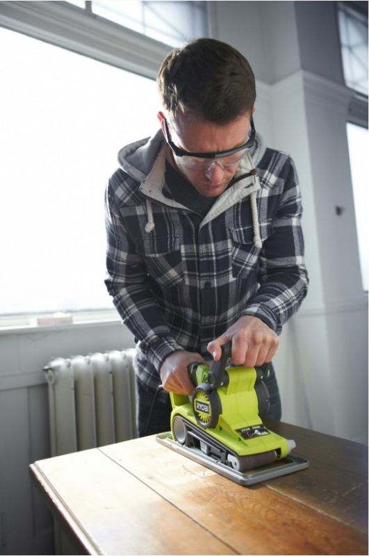 Ryobi Шліфмашина стрічкова EBS800, 76мм, 150-320 об / хв, 800 Вт