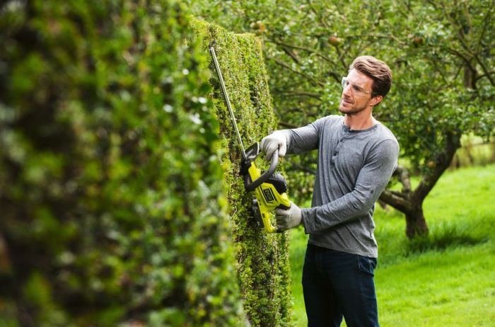 Ryobi Кущоріз садовий ONE + Hybrid OHT1850H, 18 / 220В, 50см, solo (без АКБ і ЗУ)