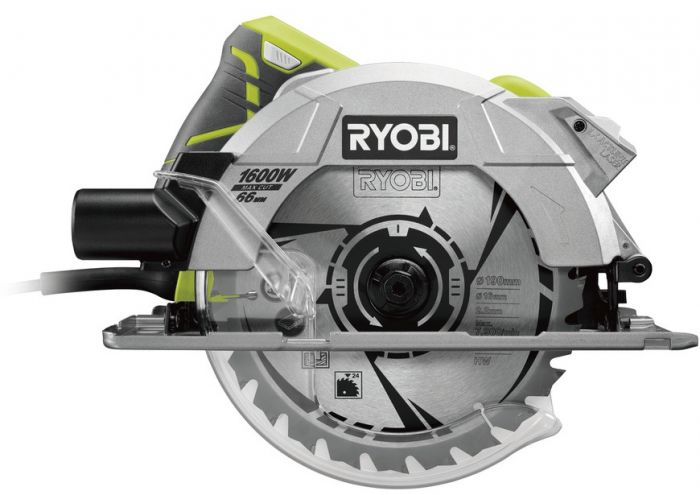 Ryobi Пила дискова RCS1600-PG, 190х24мм, 1600Вт, лазер, 3.7кг