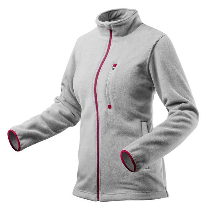 Кофта робоча NEO Woman Line флісова, розмір L (40), 300 г/м2, на блискавці, 3 кишені на блискавці, сіра