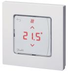 Терморегулятор Danfoss Icon RT Wireless Display, +5...35° C, електронний, бездротовий, накладний, білий