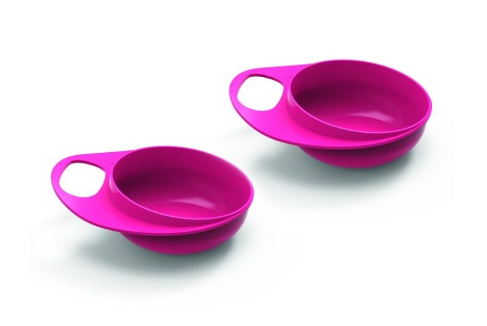 Тарілка для годування Nuvita Easy Eating глибока 2шт. рожева NV8431Pink